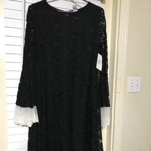 Black lace dress