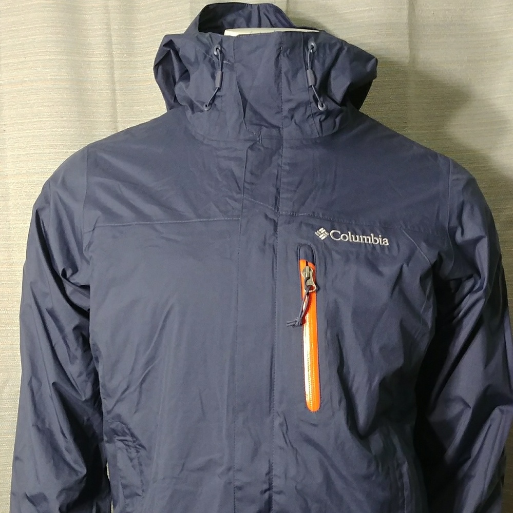Mens Columbia high pursuit rain coat