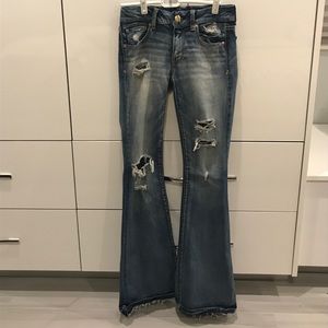 American eagle flare jeans