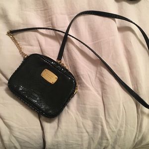 Michael Kors Black Snakeskin Mini Purse