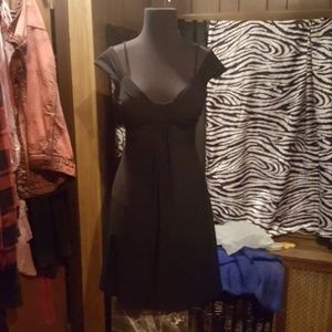 Sexy Pleated off shoulder LBD cap sleeve sz 0