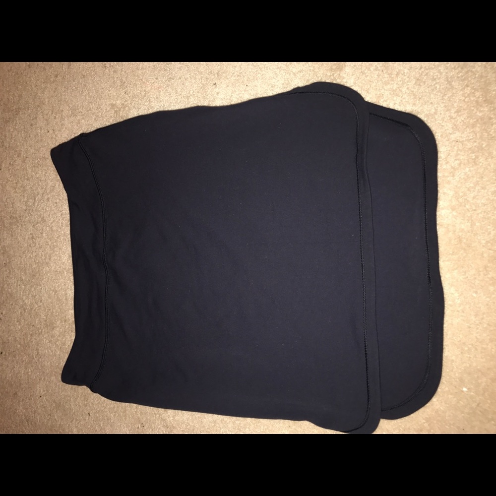A dark blue Lulu's skirt