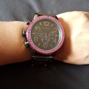 Rocawear RM774 Oil Slick Big Face Watch