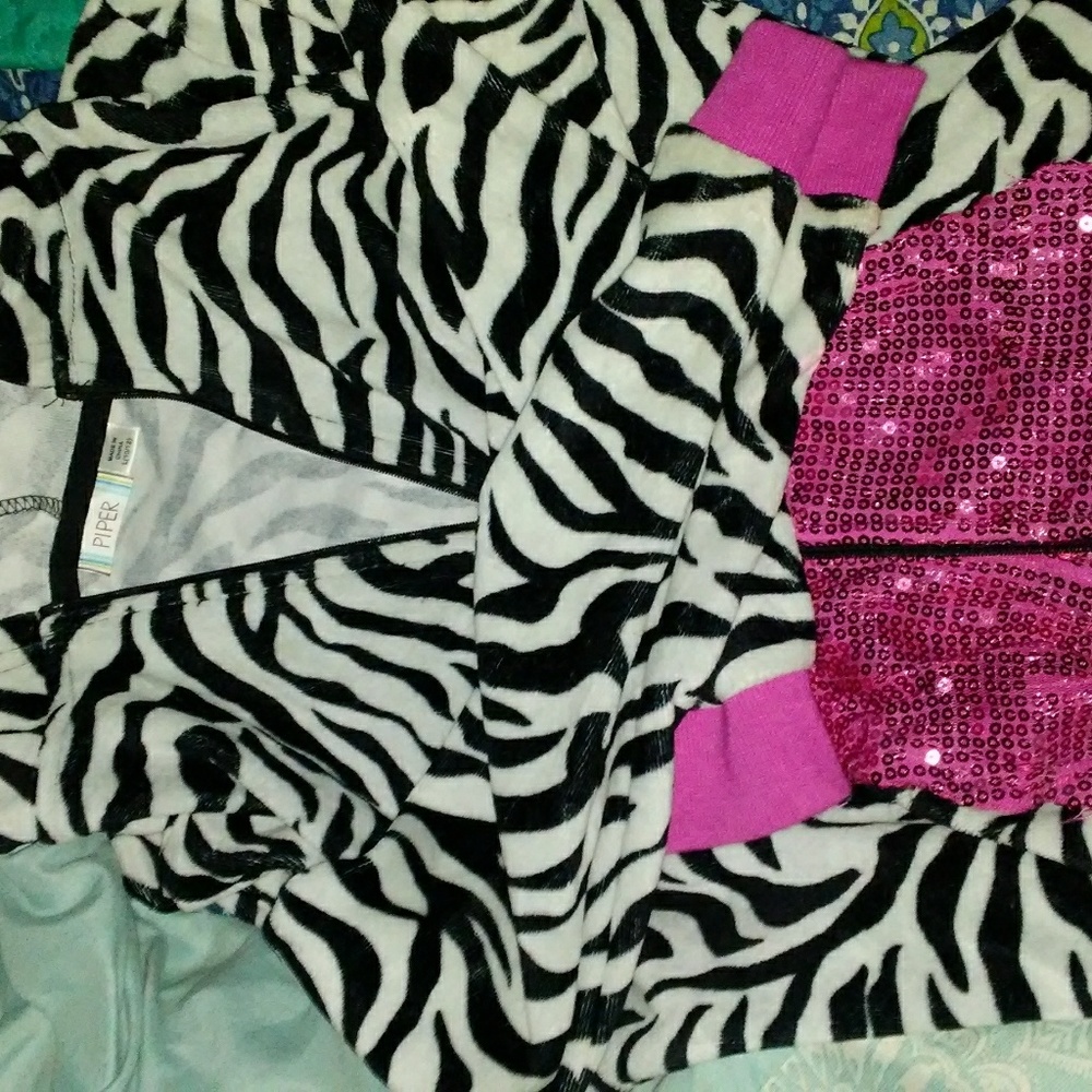 Girls leopard and pink jacket