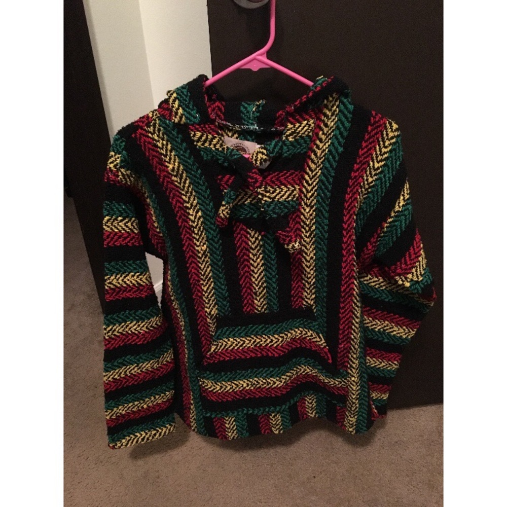 Baja Rasta poncho