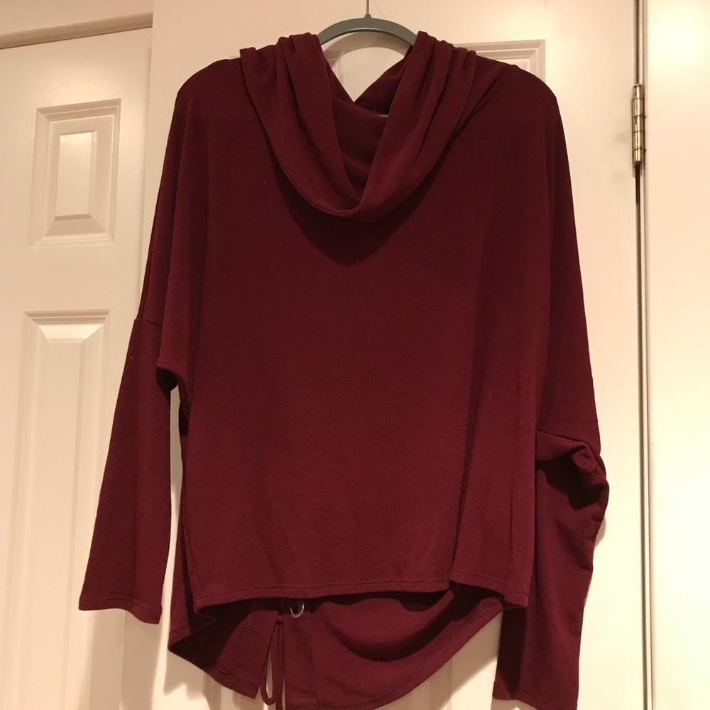 Burgundy Cowl neck sweater