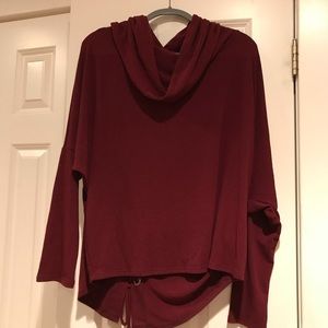 Burgundy Cowl neck sweater