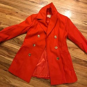 Orange Michael kors peacoat