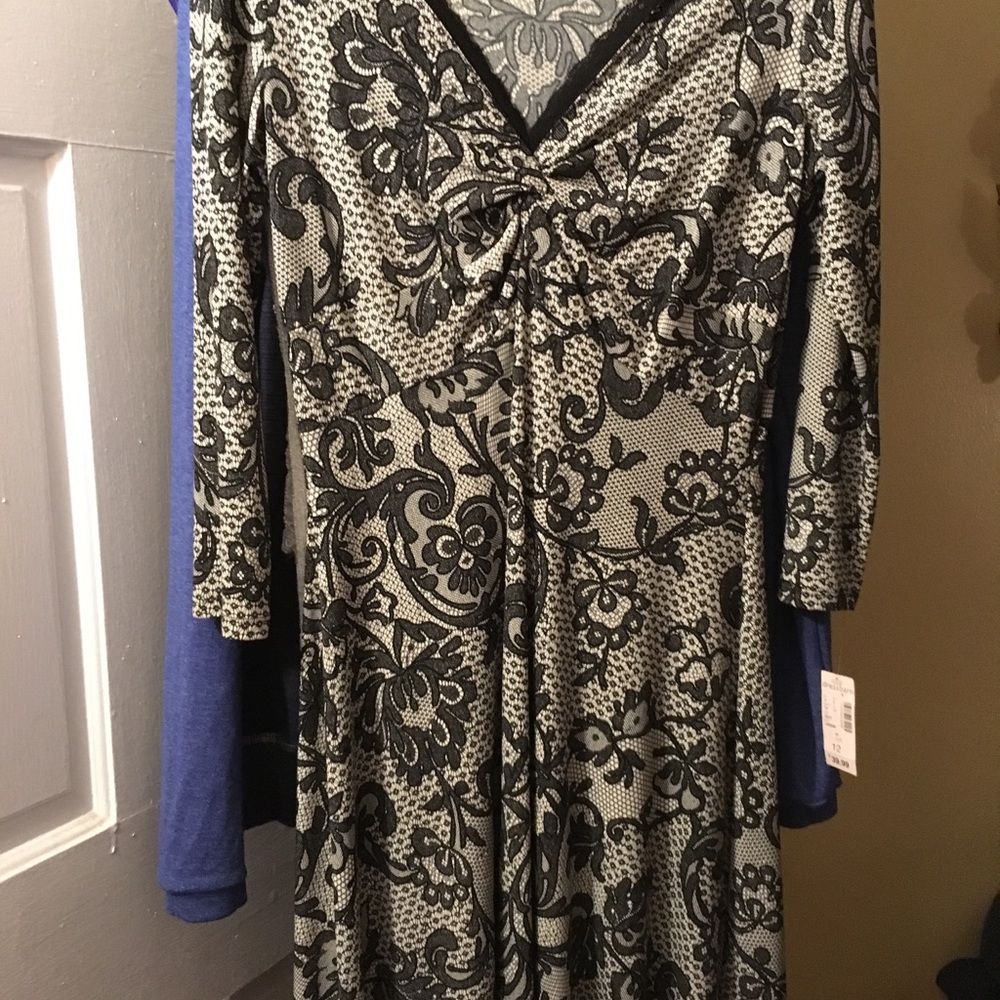 Brand new dress from dress barn black/white