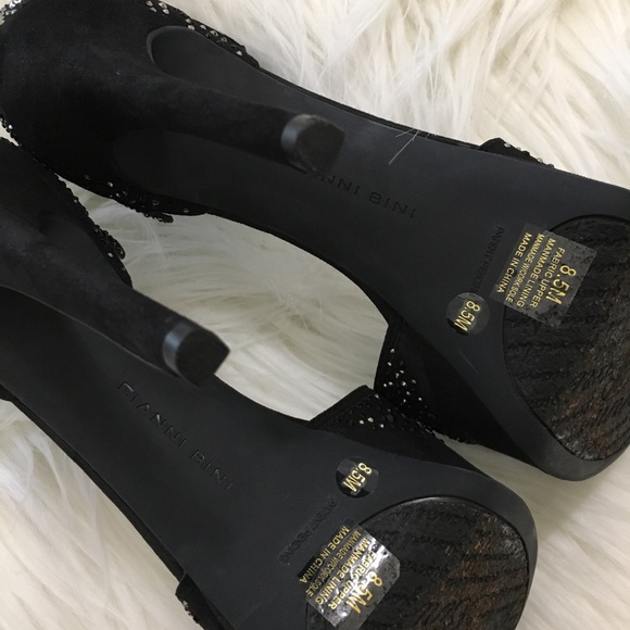 Gianni Bini Platinum Collection Black Heels 8.5 - Picture 4 of 5