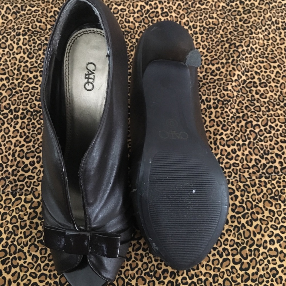 Cato Cacao Brown Open-Style Synthetic Leather Heel - Picture 5 of 7