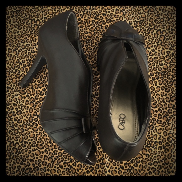 Cato Cacao Brown Open-Style Synthetic Leather Heel - Picture 6 of 7