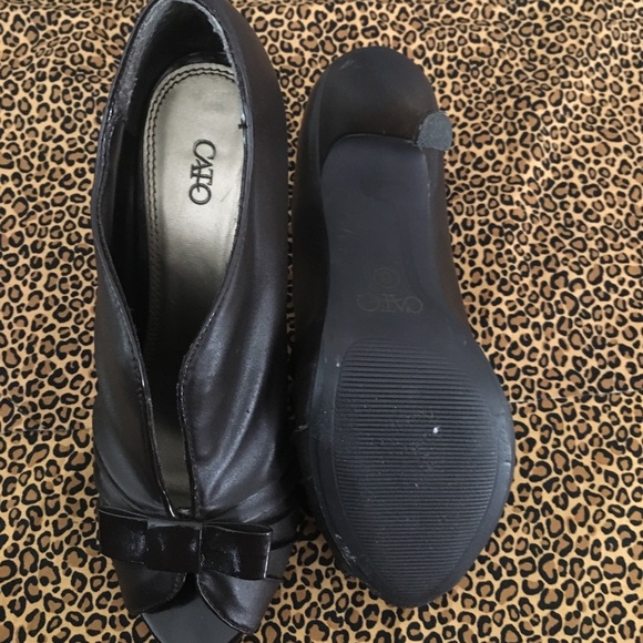 Cato Cacao Brown Open-Style Synthetic Leather Heel - Picture 5 of 7