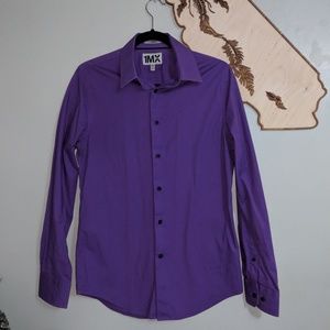 Men's Express purple dress shirt