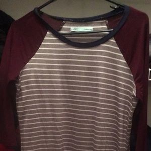3/4 baseball tee