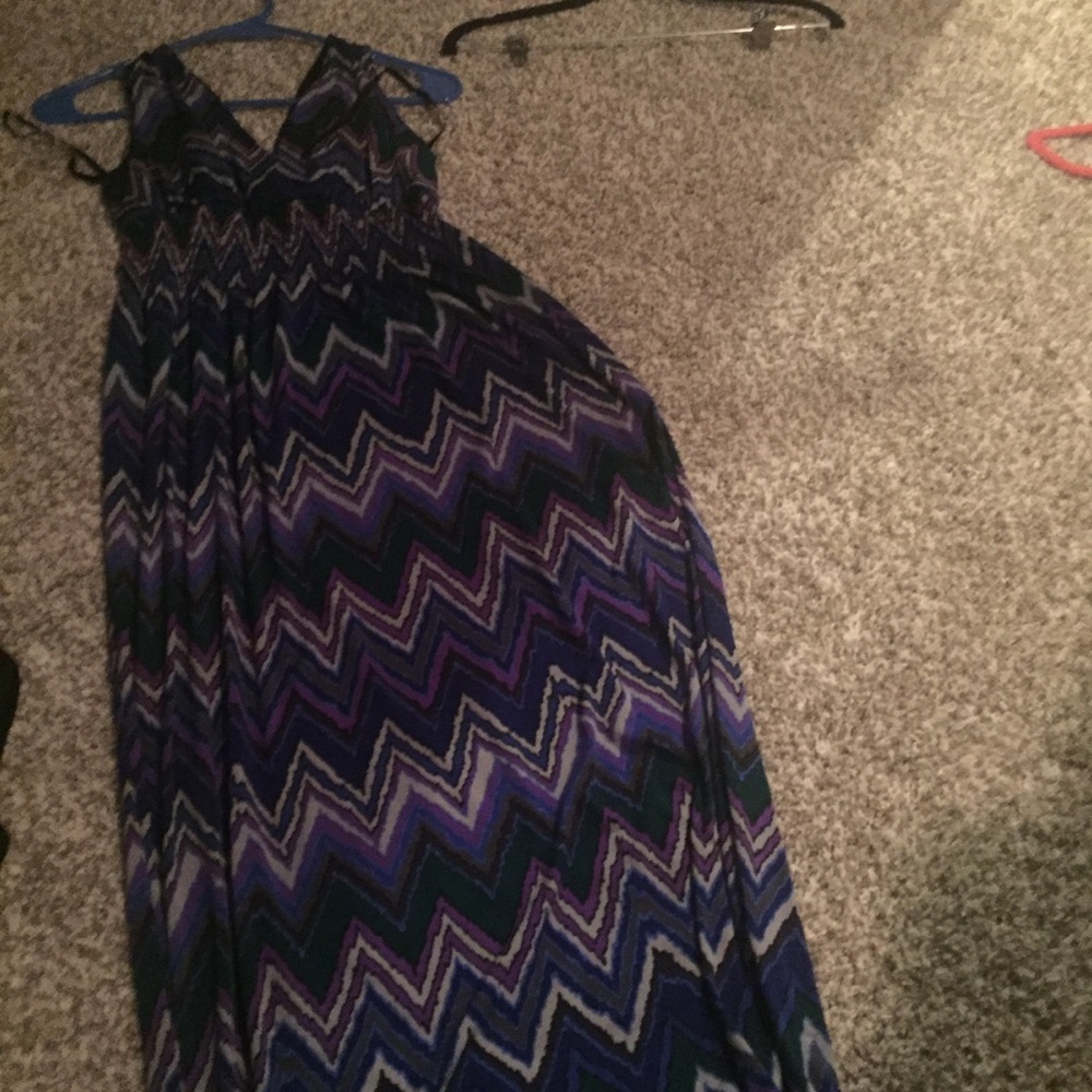 Print maxi dress