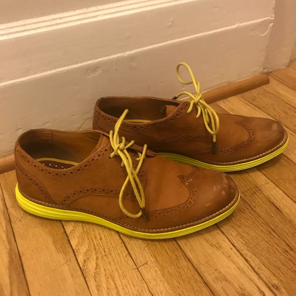 Cole Haan Nike Brown Leather Saddle / Oxford Shoes