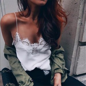 White lace top