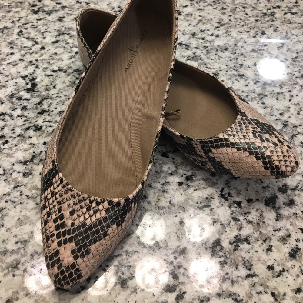 Snake Skin Flats