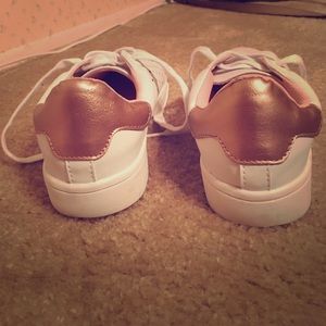 White and Rose gold size 7.5 tennis shoes