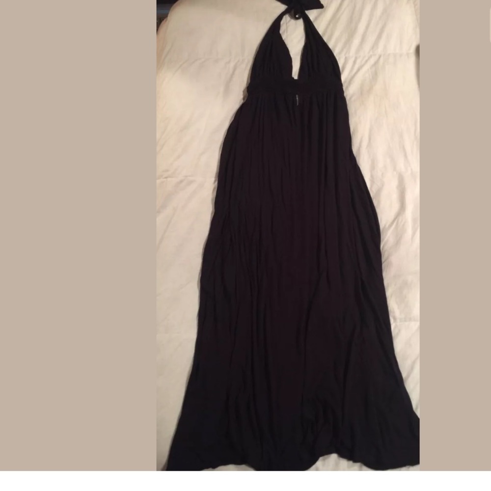 🖤👗ASOS Black Maxi Halter Dress Size 12