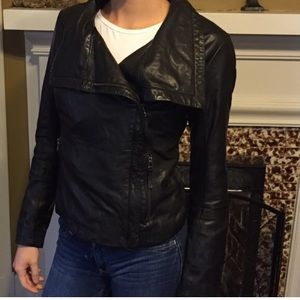 Bod and Christensen Lambskin Moto Jacket sz Small