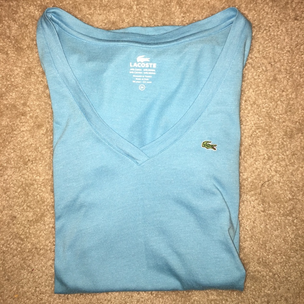 Blue Lacoste vneck