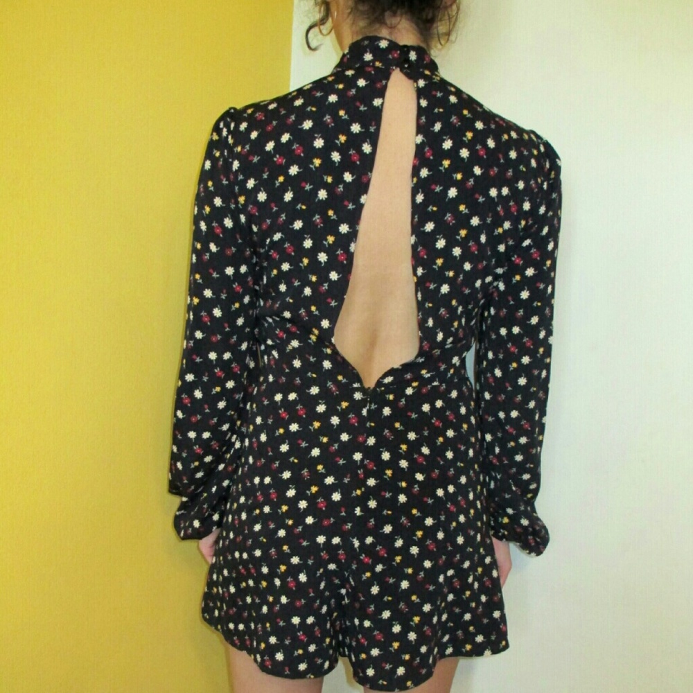 Floral Big Bow Romper - Picture 4 of 4