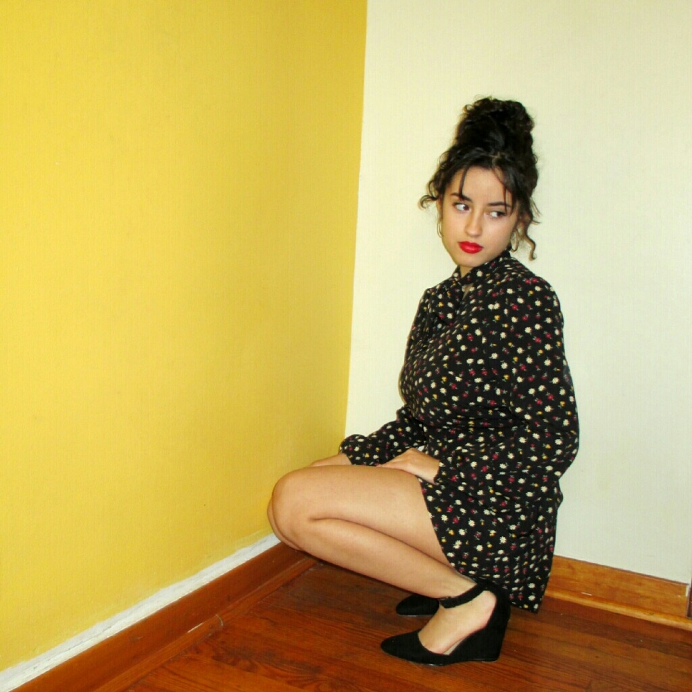 Floral Big Bow Romper - Picture 2 of 4
