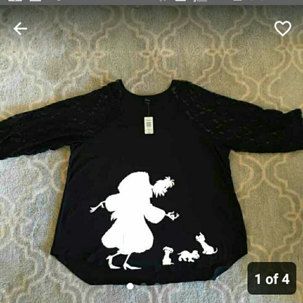 Disney Torrid Cruella Deville and pups size 5