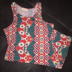 Aztec print mini dress!