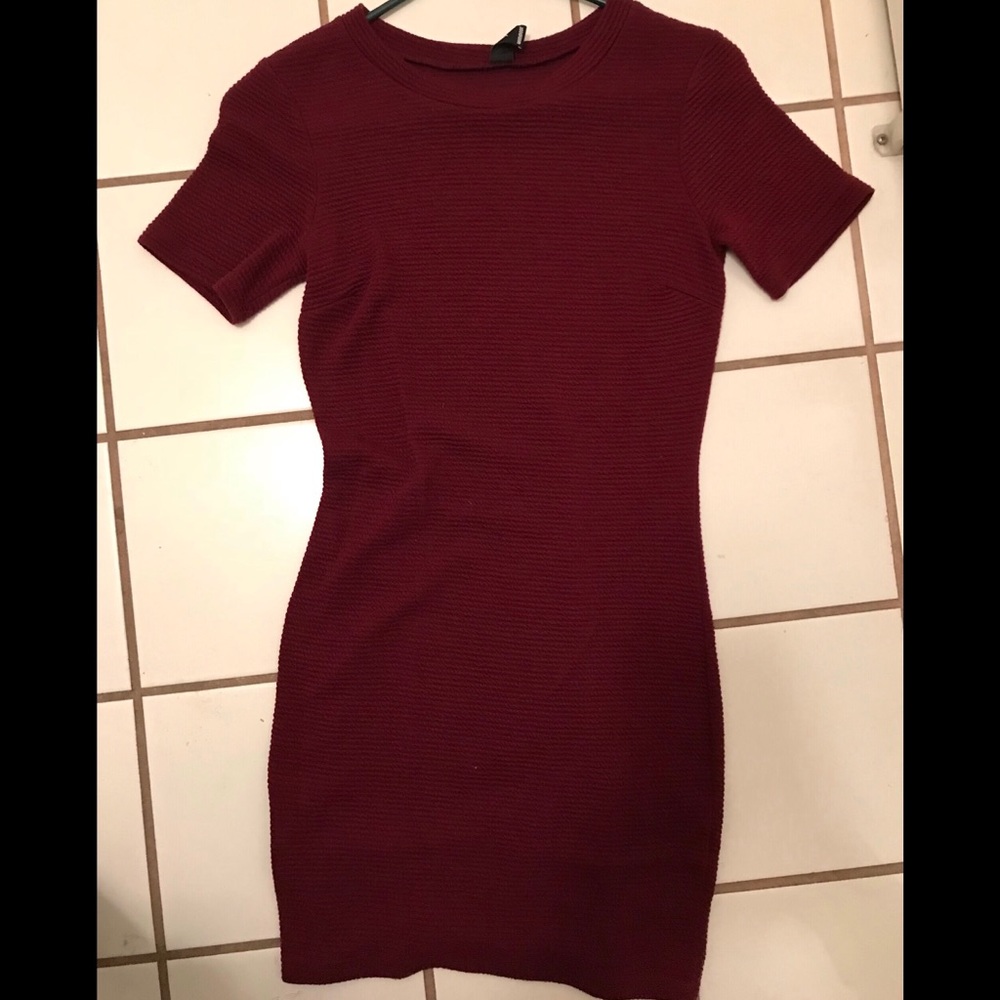 Burgundy dress