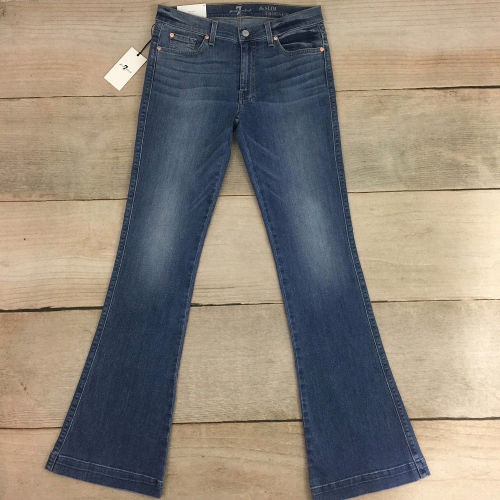 7 For All Mankind Slim Trouser Jean - Sz 32 - Picture 4 of 6