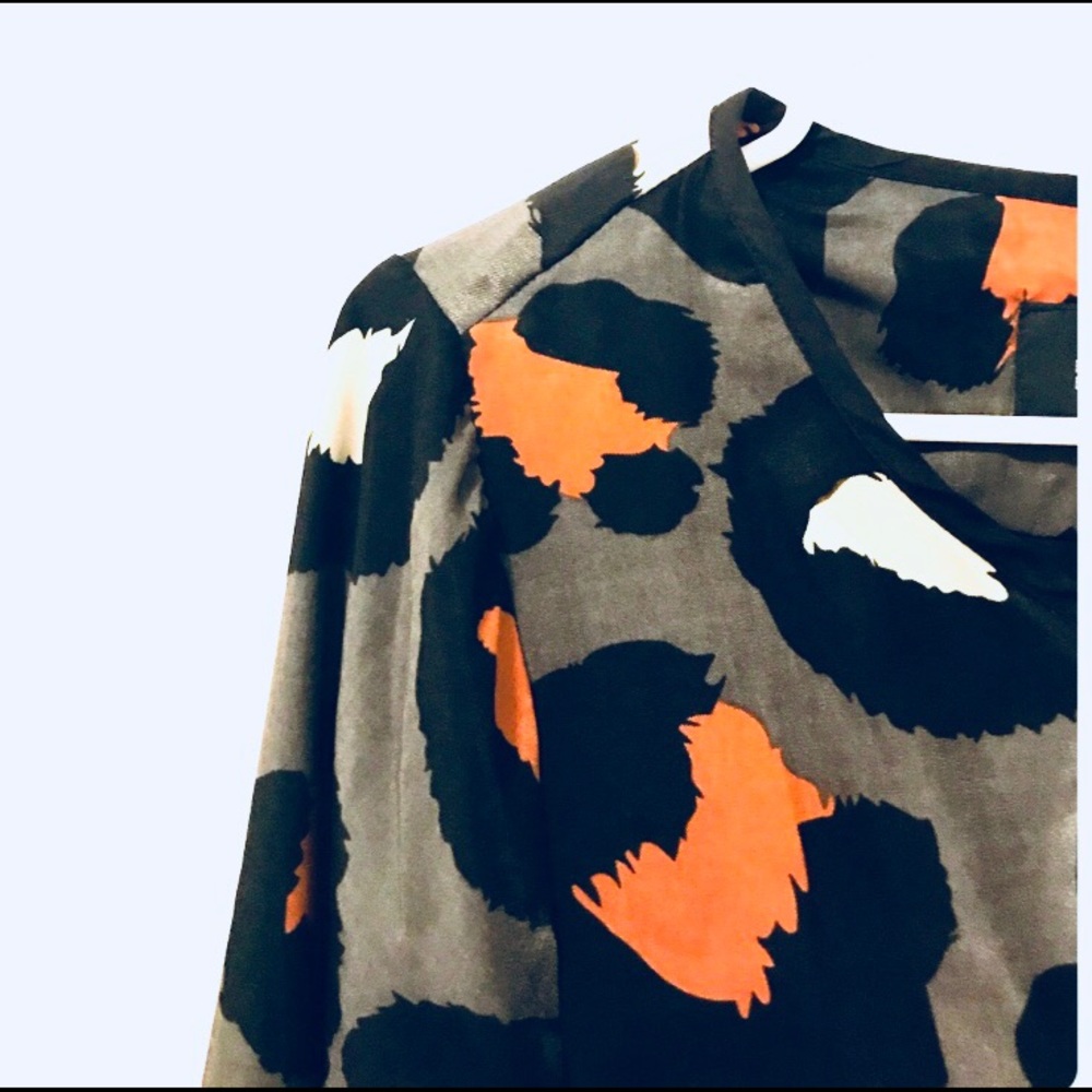BLU PEPPER: Leopard open front jacket