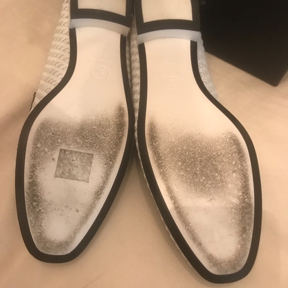 Sneakers - Fabric & laminated, white & silver — Fashion | CHANEL Chanel shoes