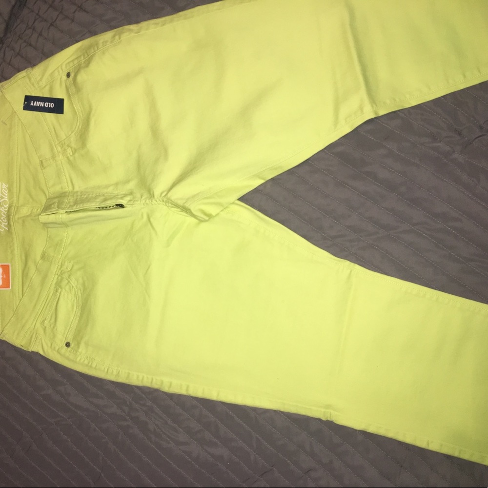 Old Navy Lime Colored Super Skinny Women Pants