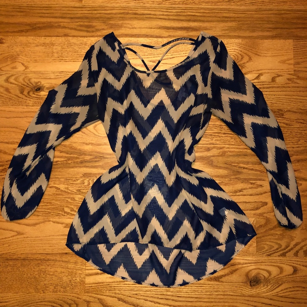 Charming Charlie’s chevron top