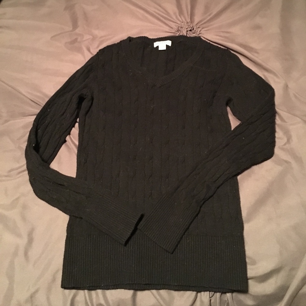 Black Merona cable knit sweater