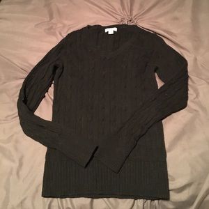 Black Merona cable knit sweater