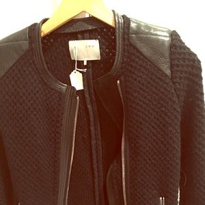 knit zip up jacket