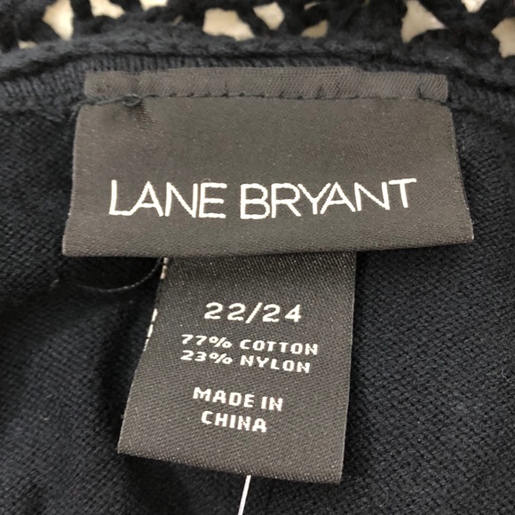 Lane Bryant Crocheted Collared Top Size 22/24 NWT - Picture 4 of 6