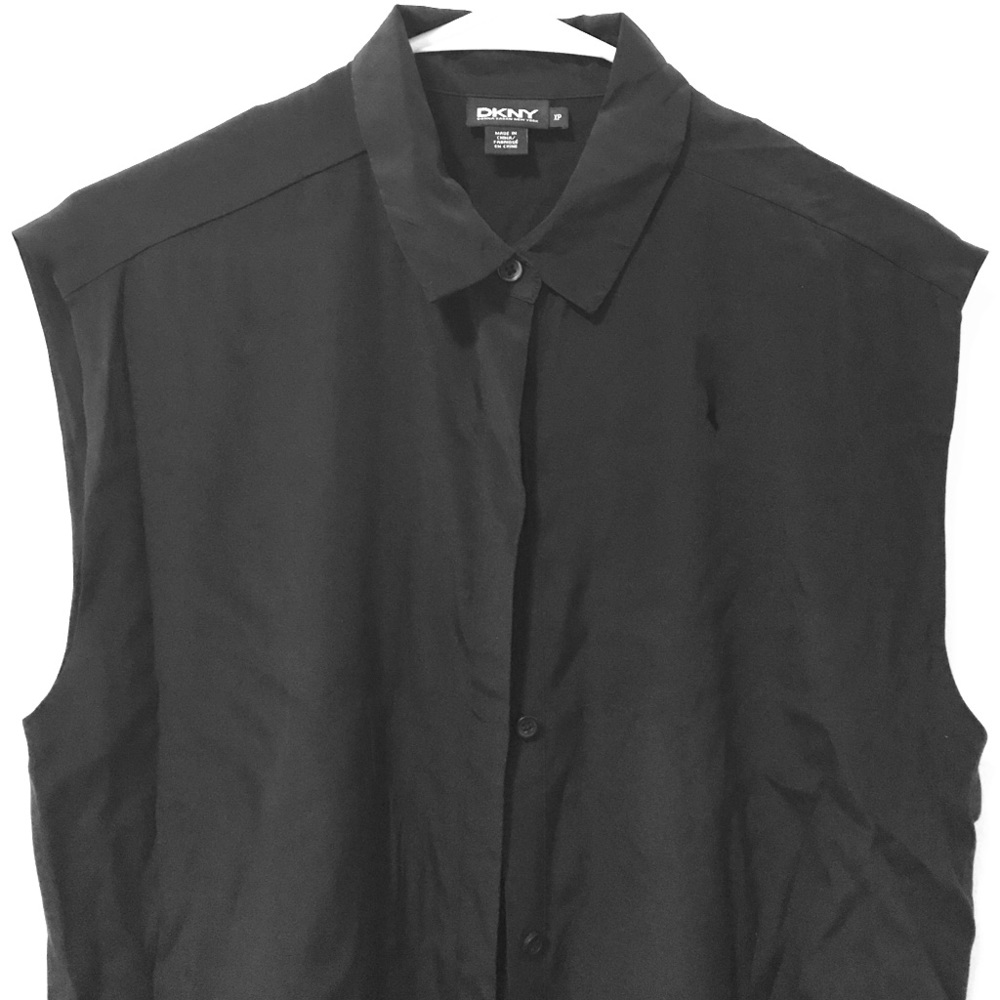 DKNY: extra long button thru shirt