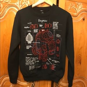 Disney Big Hero 6 Baymax Pullover Sweater!