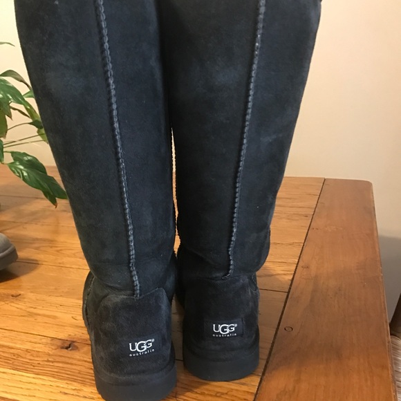UGG Shoes - Tall black Ugg boots.
