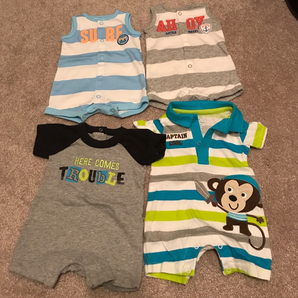 ⛵️💙💚 NEWBORN Romper Bundle