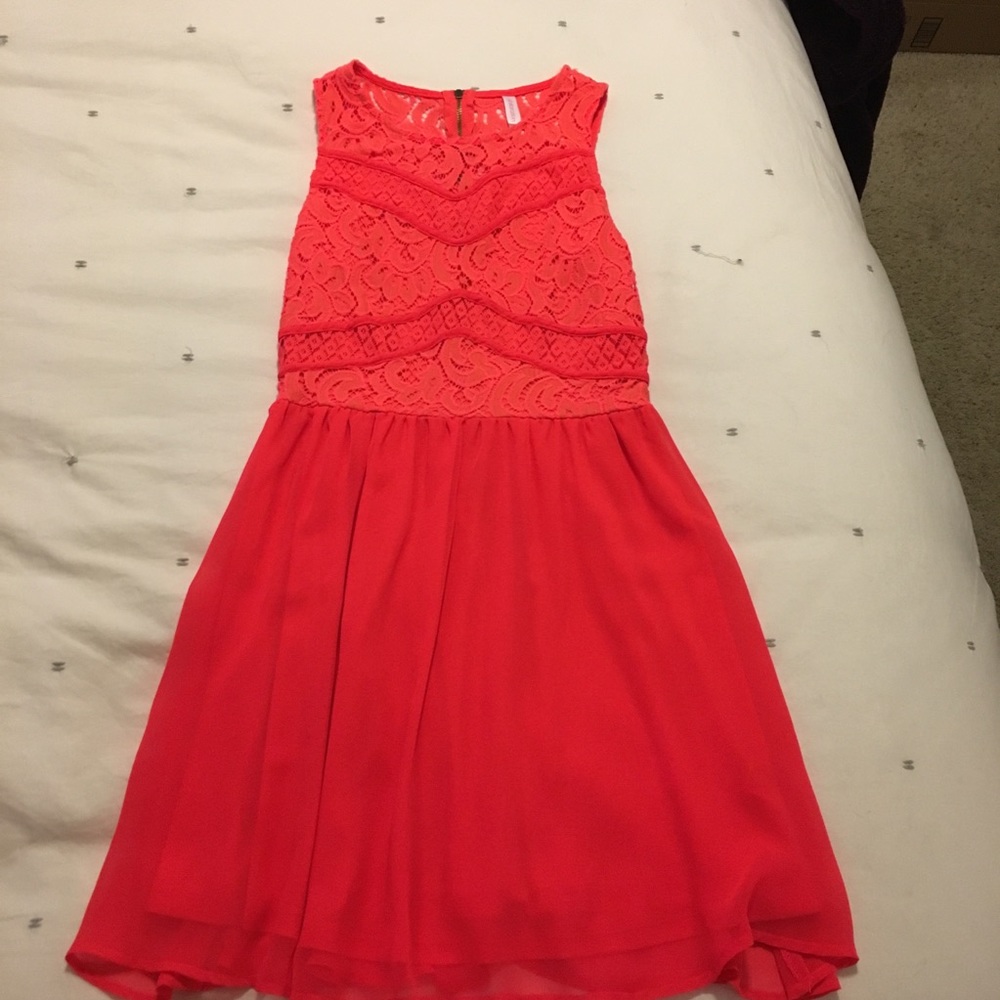 Chiffon & Cotton Salmon Sundress | S