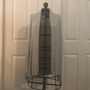 Grey express long sleeve cardigan.