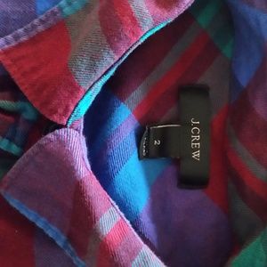 J Crew Plaid Button Up