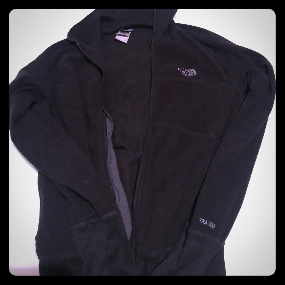 North face zip up sweater