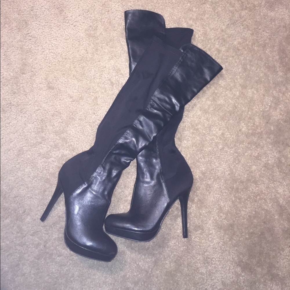Knee high, stiletto boots